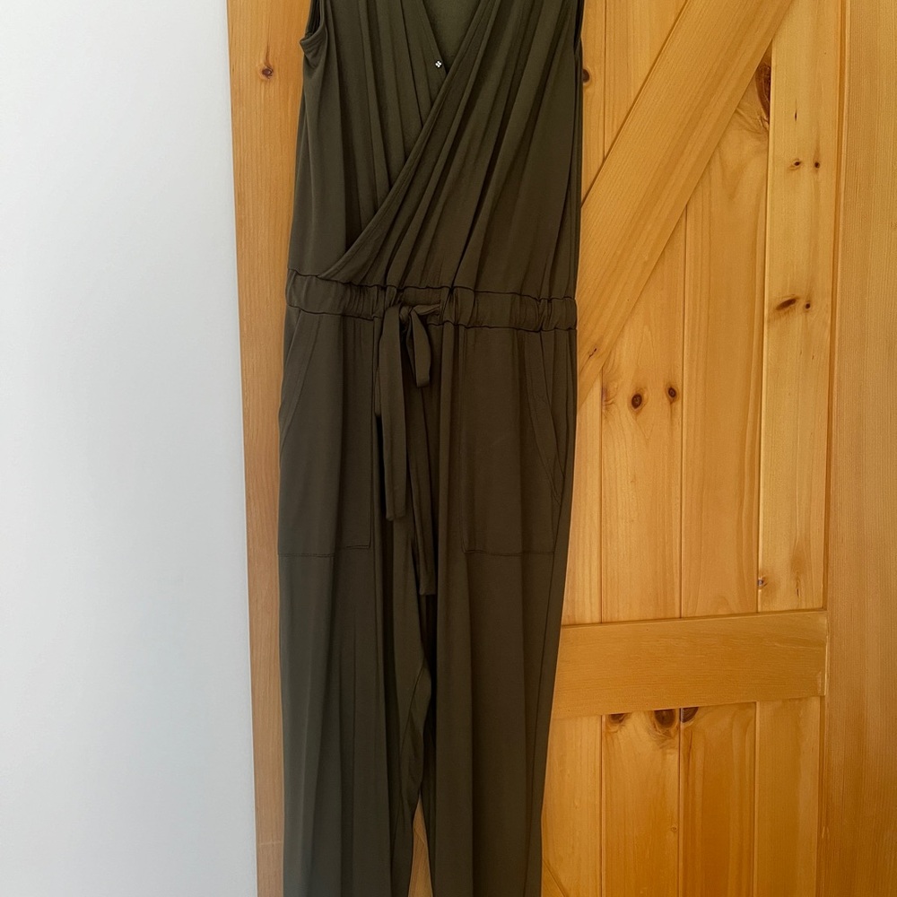 Olive Green heartloom Rivky Jumpsuit Xs - Picture 3 of 5